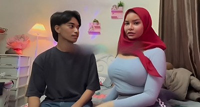 Bokep Indo | Skandal Tante Hijab Vs Keponakan